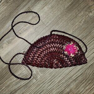 Handmade Straw Purse ~~~ Statement Piece 🍘 🍥🍘